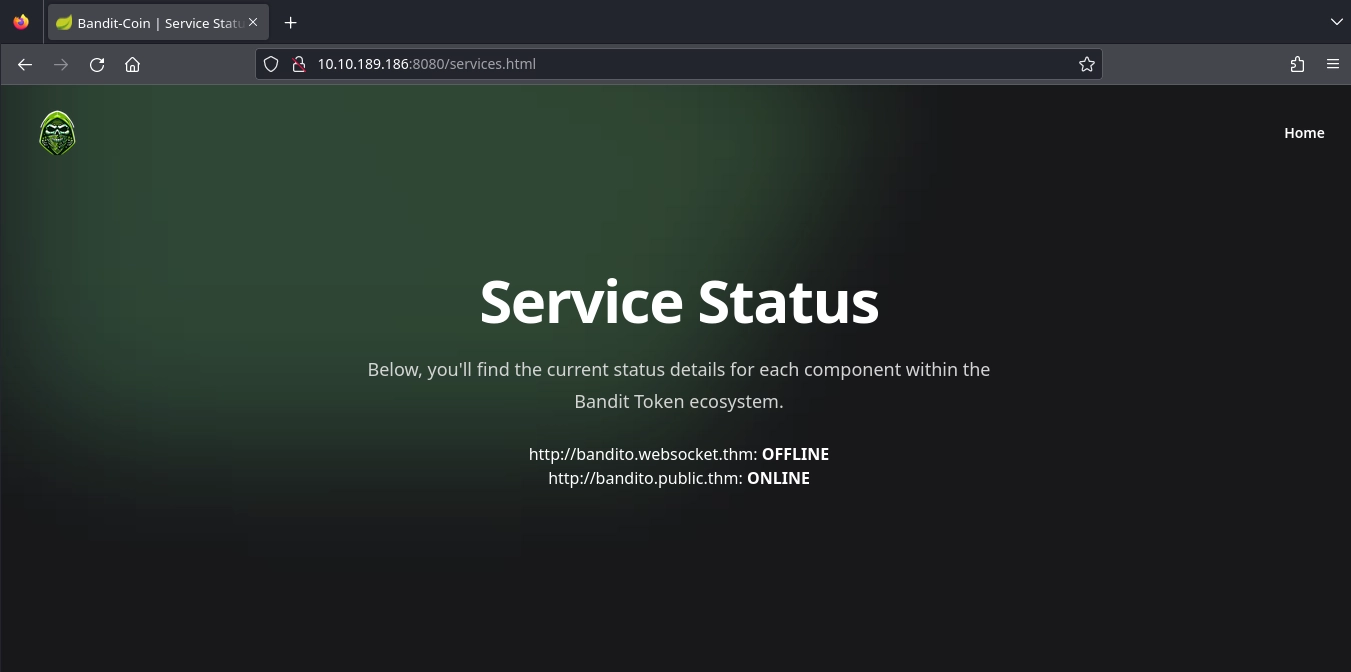Web Server Services Page