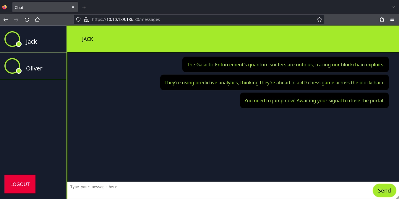 Web Server Chat Page