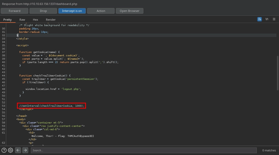 Web 1337 Dashboard Script Intercept Two