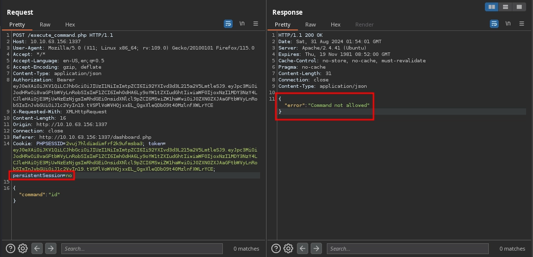 Web 1337 Execute Command Two