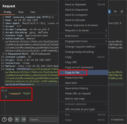 Web 1337 Execute Command Request