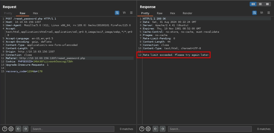 Web 1337 Reset Password Rate Limit