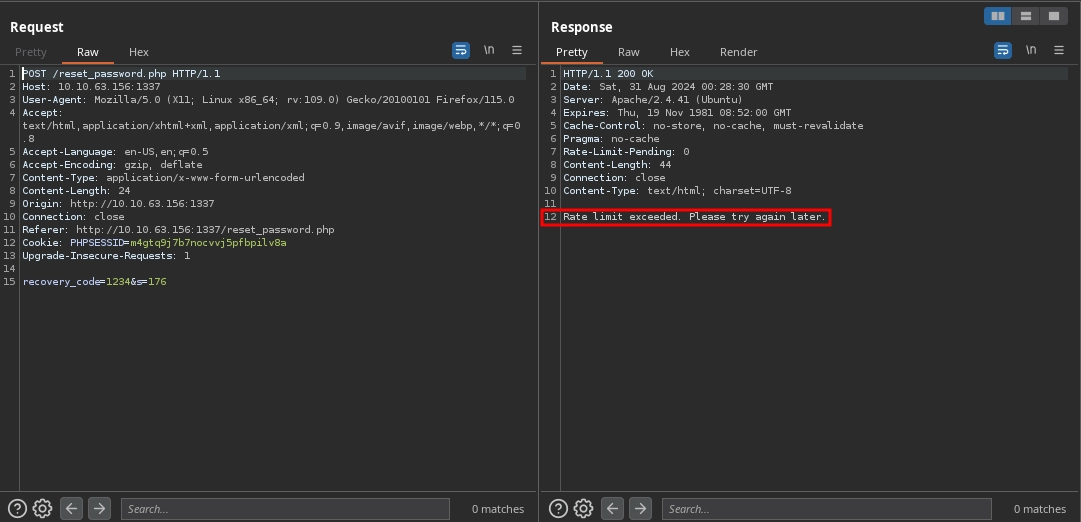 Web 1337 Reset Password Rate Limit Bypass