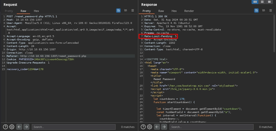 Web 1337 Reset Password Rate Limit Header